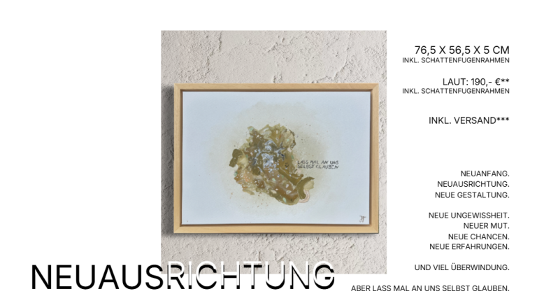 Leinwandbild mit Schattenfugenrahmen